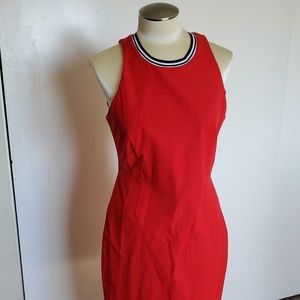 NEW BANANA REPUBLIC red dress size 12 petite